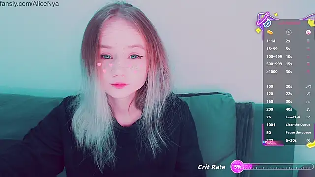 AliceNya cute online show from 15, 10, 2025