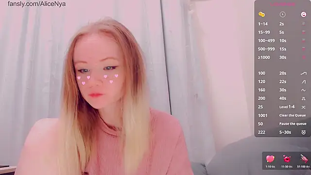 AliceNya cute online show from 14, 2, 2026