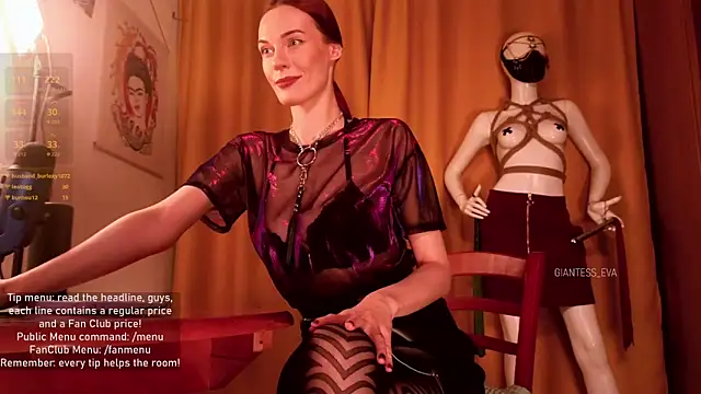 Giantess Eva online show from 3, 10, 2025