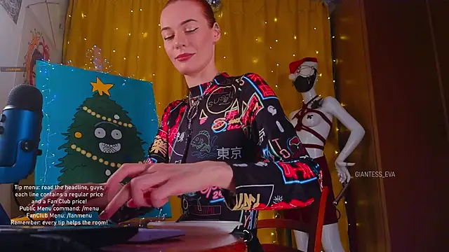 Giantess Eva online show from 22, 12, 2025