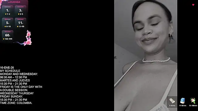 Keyli sweet online show from 10, 1, 2026