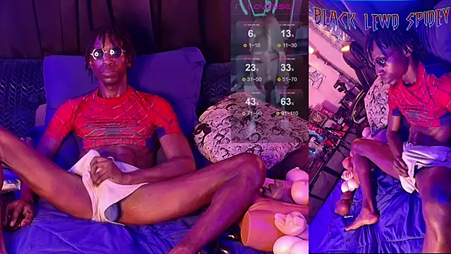 BlackLewdSpidey online show from 9, 5, 2026