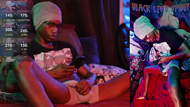 BlackLewdSpidey online show from 2, 2, 2025