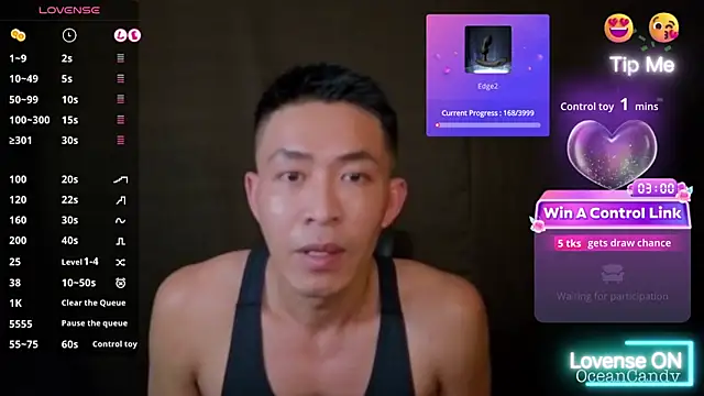 OceanCandy online show from 11, 1, 2026