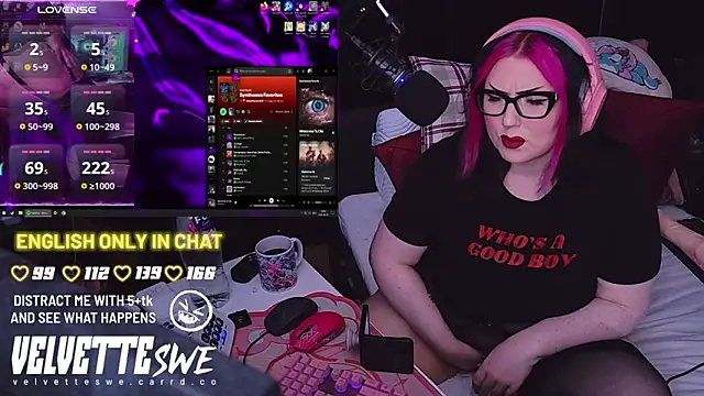 VelvetteSWE online show from 7, 8, 2026
