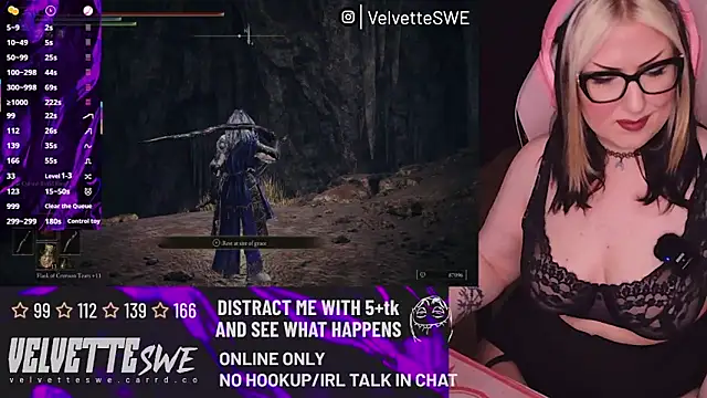 VelvetteSWE online show from 18, 7, 2026