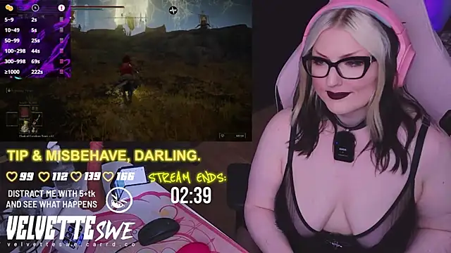 VelvetteSWE online show from 2, 8, 2026