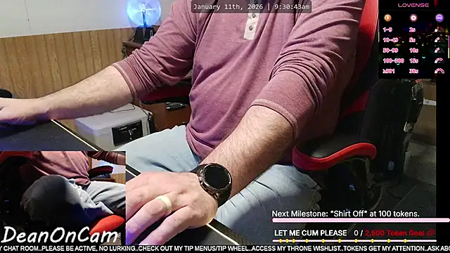 DeanonCam online show from 11, 1, 2026