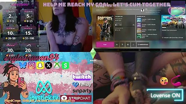 KylaRaven online show from 14, 5, 2026