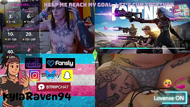 KylaRaven online show from 9, 5, 2026