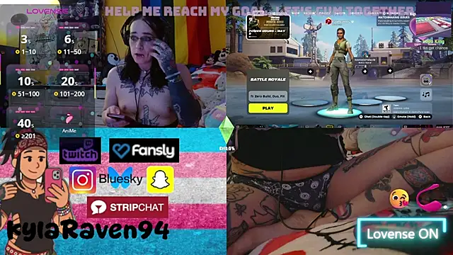 KylaRaven online show from 8, 5, 2026