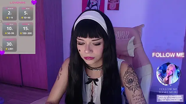 Snapshot of cyberd0ll66 chatting on 24, 5, 2026 cyberd0ll66 online show from 24, 5, 2026
