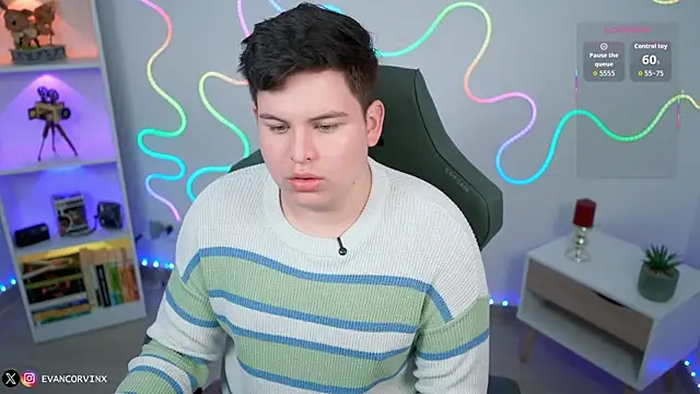 EvanCorvinx online show from 22, 2, 2026