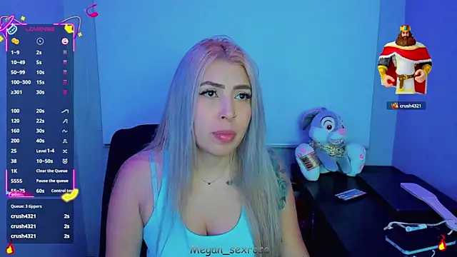 Megan sexrosse online show from 17, 3, 2026