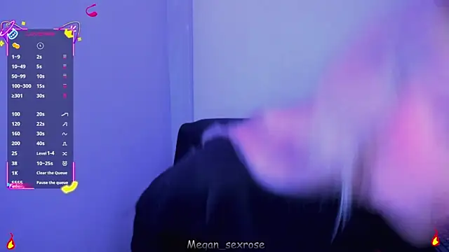 Megan sexrosse online show from 8, 4, 2026