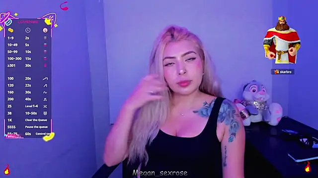 Megan sexrosse online show from 25, 3, 2026