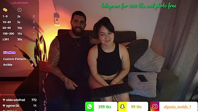 Alyssa and DAngelo online show from 4, 7, 2026