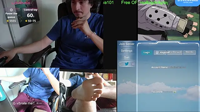 BigDickPlaya101 online show from 7, 6, 2026
