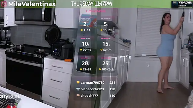 MilaValentina online show from 14, 3, 2025