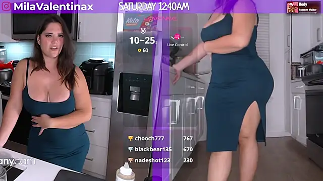 MilaValentina online show from 1, 3, 2025