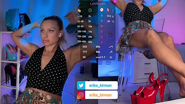 Erika Kirman online show from 26, 6, 2026