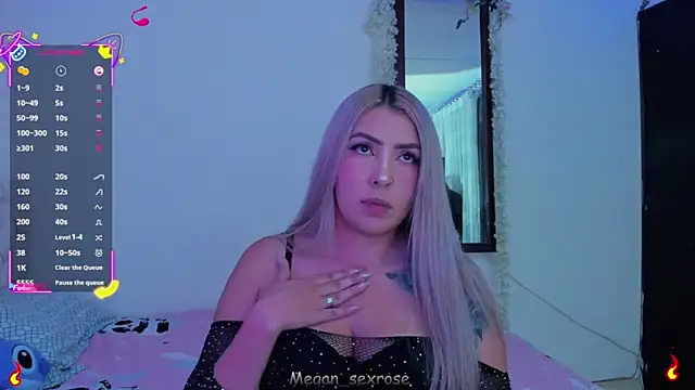 megan sexrose online show from 15, 1, 2026