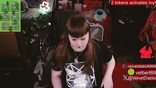 VelvetDiablo online show from 25, 2, 2026