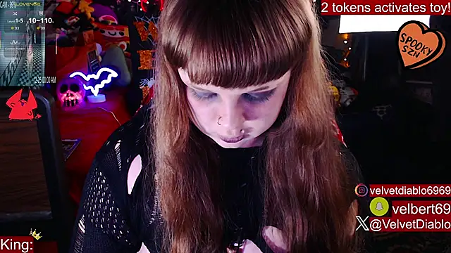 VelvetDiablo online show from 9, 10, 2025