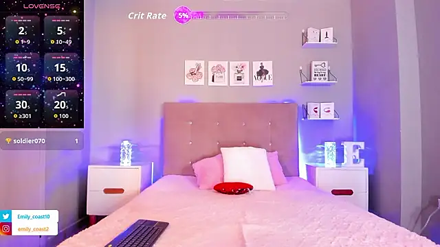 EmilyCoast-1 online show from 2, 3, 2026