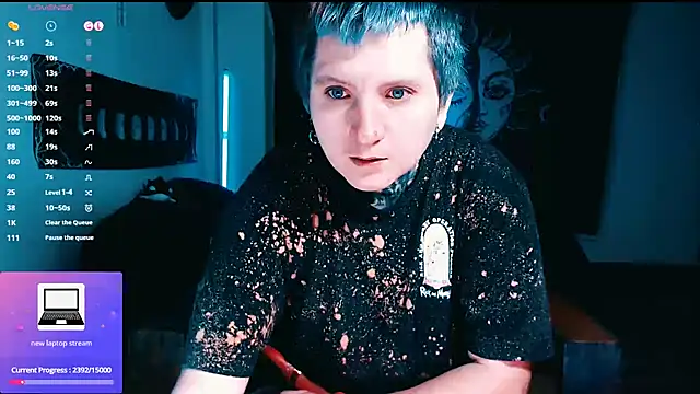 Marieblueeyes online show from 6, 3, 2026