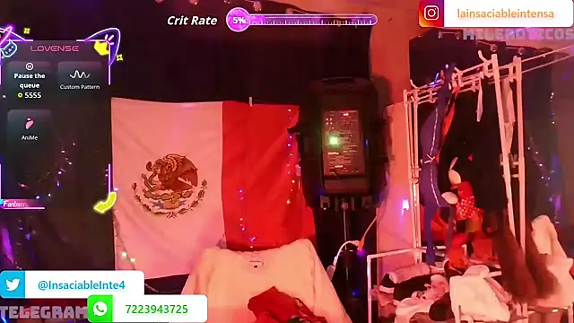LaInsaciableIntensa online show from 6, 7, 2026