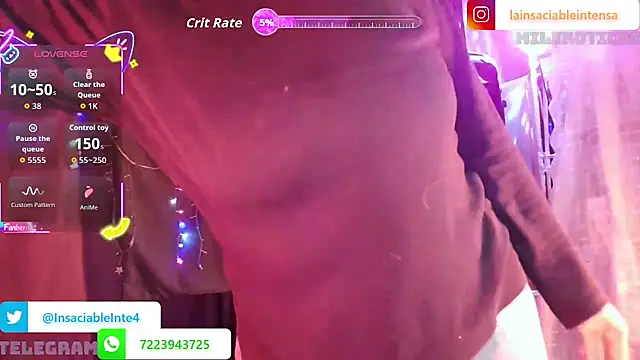 LaInsaciableIntensa online show from 4, 4, 2026