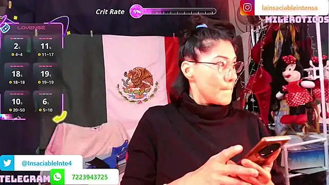 LaInsaciableIntensa online show from 15, 5, 2026