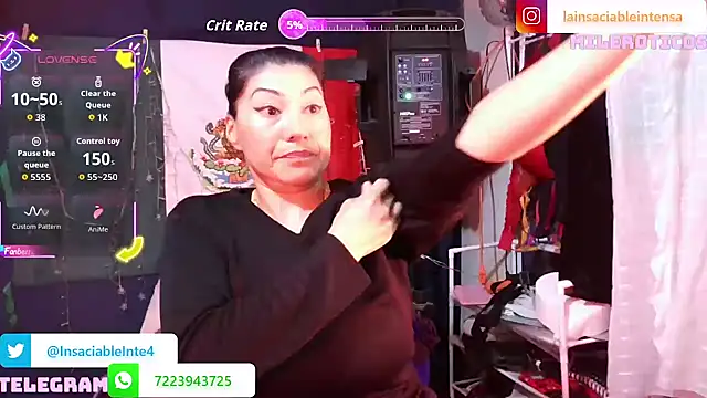 LaInsaciableIntensa online show from 23, 5, 2026