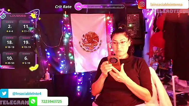 LaInsaciableIntensa online show from 18, 5, 2026