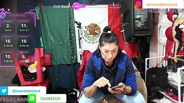 LaInsaciableIntensa online show from 24, 5, 2026