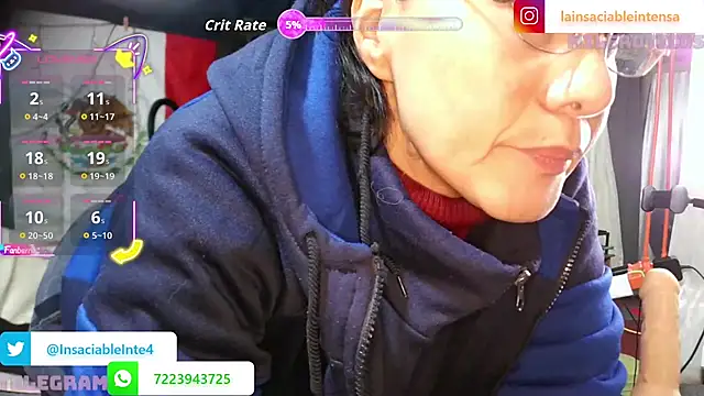 LaInsaciableIntensa online show from 15, 1, 2026