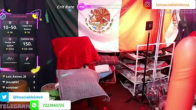 Snapshot of LaInsaciableIntensa chatting on 25, 9, 2025 LaInsaciableIntensa online show from 25, 9, 2025