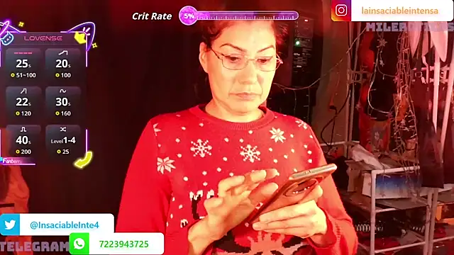 LaInsaciableIntensa online show from 6, 5, 2026