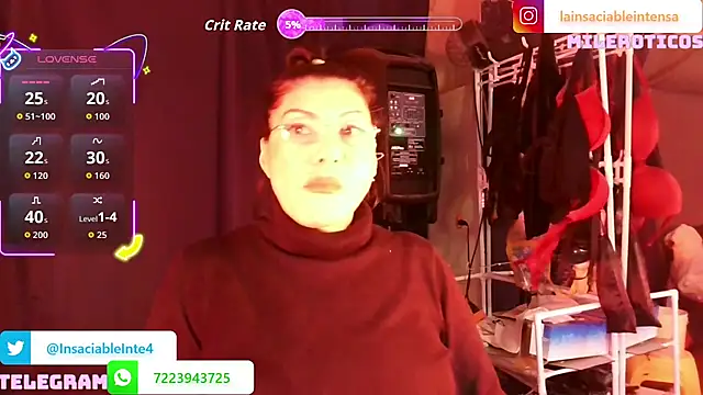 LaInsaciableIntensa online show from 8, 5, 2026