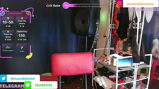 LaInsaciableIntensa online show from 7, 5, 2026