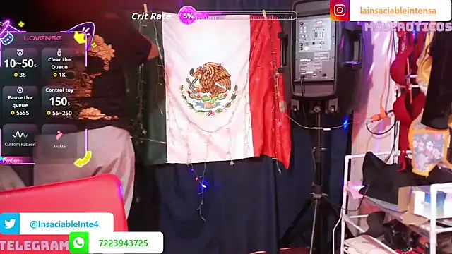 LaInsaciableIntensa online show from 3, 5, 2026
