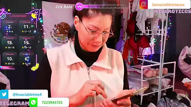 LaInsaciableIntensa online show from 7, 3, 2026