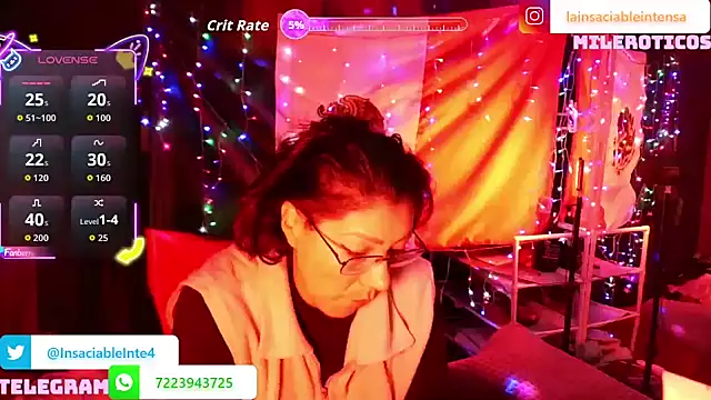 Snapshot of LaInsaciableIntensa chatting on 7, 11, 2025 LaInsaciableIntensa online show from 7, 11, 2025