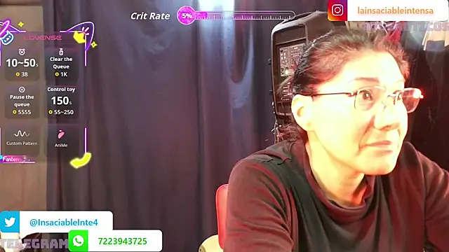 LaInsaciableIntensa online show from 17, 5, 2026