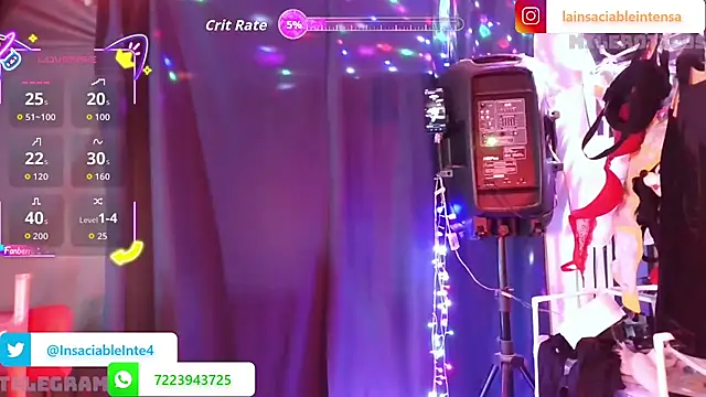 LaInsaciableIntensa online show from 24, 5, 2026