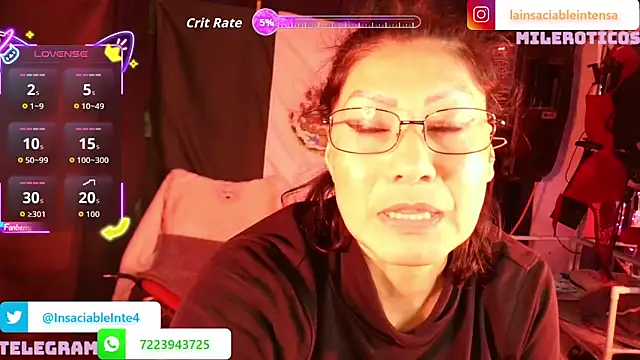 LaInsaciableIntensa online show from 8, 6, 2026