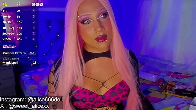 SWEET ALICEXX online show from 10, 6, 2026
