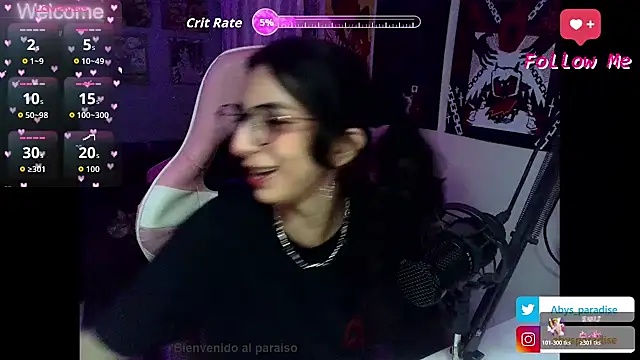 Abysparadise online show from 3, 12, 2025