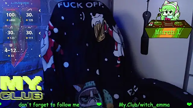 Witch Emma online show from 1, 3, 2026